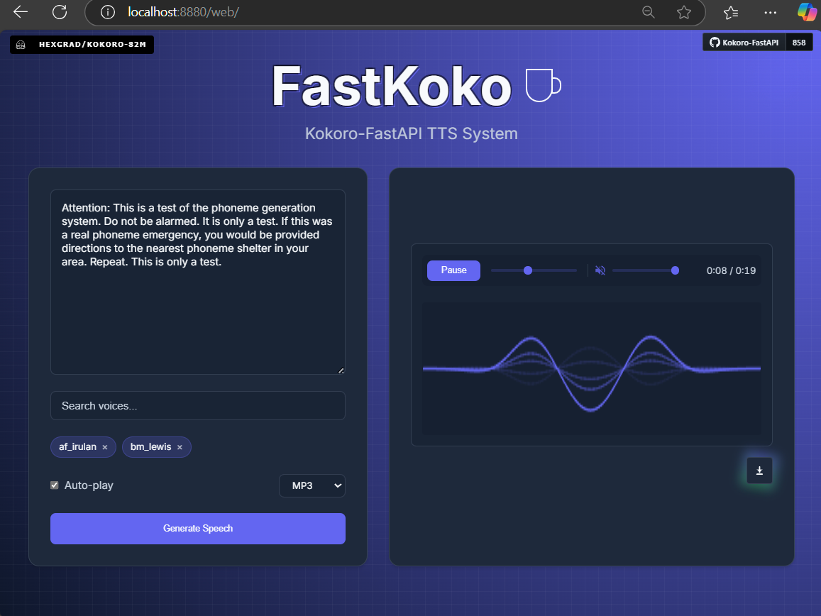 Beta Web UI